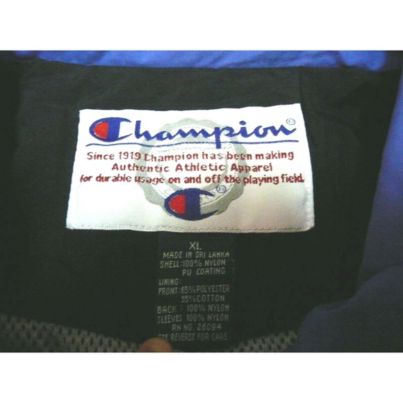 Vintage Champion Florida Gators Jacket Mens XL Blue Windbreaker Full Zip Vented‎ - Picture 2 of 9